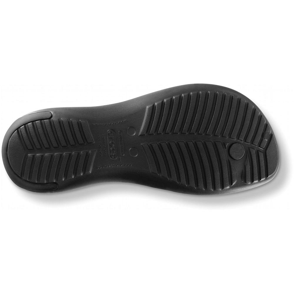 Black Women's Crocs Sexi Flip Flops | NZ 0177XYUF